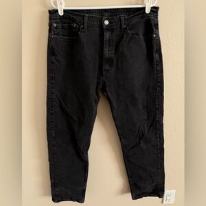 Levi’s 505 Men's Black Denim Jeans size 38X32 Levi Strauss